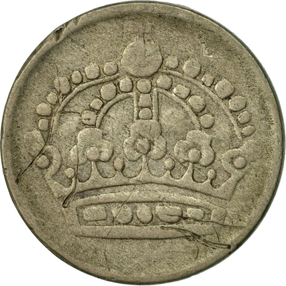 Swedish Coin 25 Ore Coin | King Gustaf VI Adolf | Crown | Sweden | 1952 - 1961