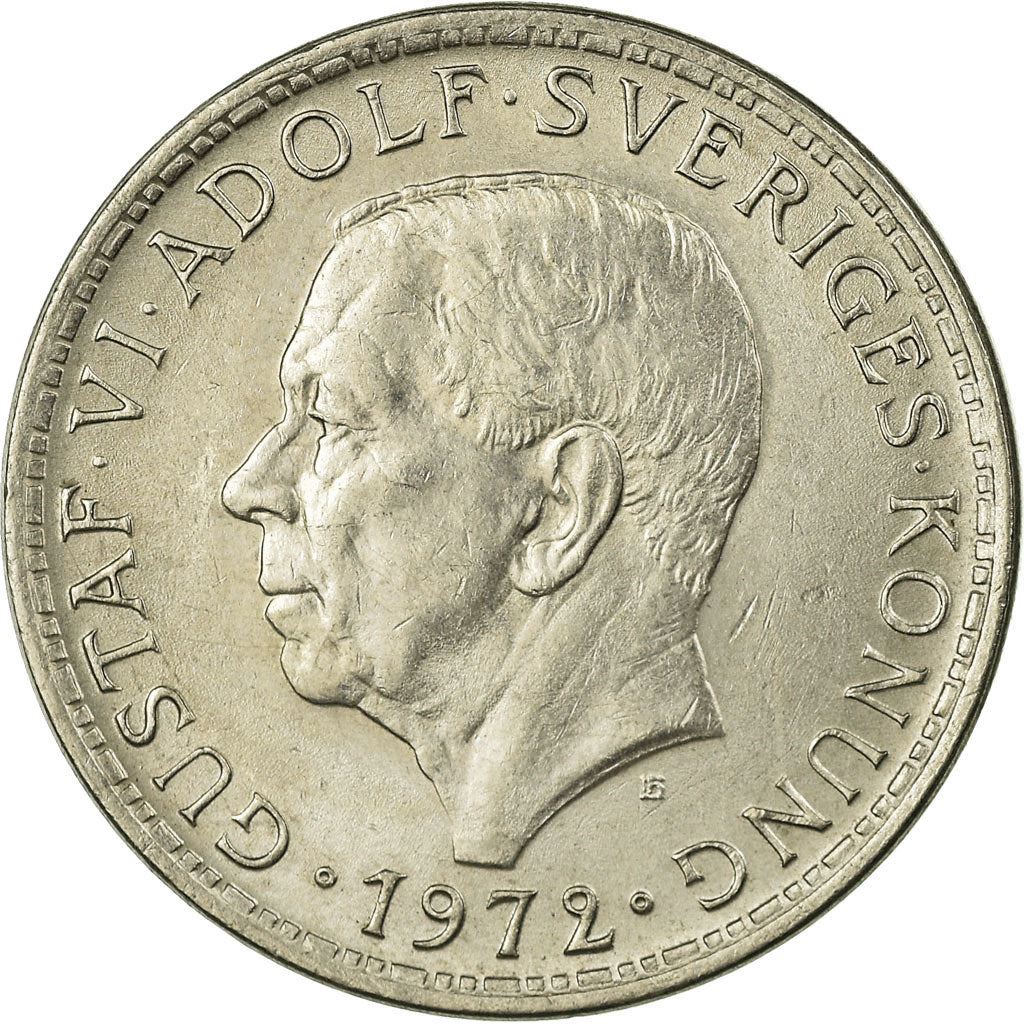 Swedish Coin 5 Kronor | Gustaf VI Adolf | Sweden | 1972 - 1973