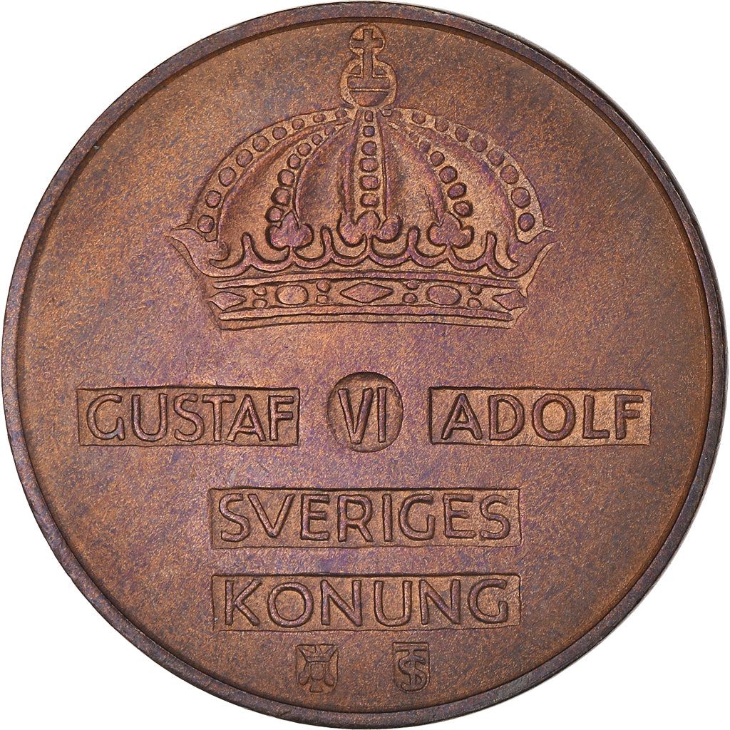 Swedish Coin 5 Öre | Gustaf VI Adolf | Crown | Sweden | 1952 - 1971