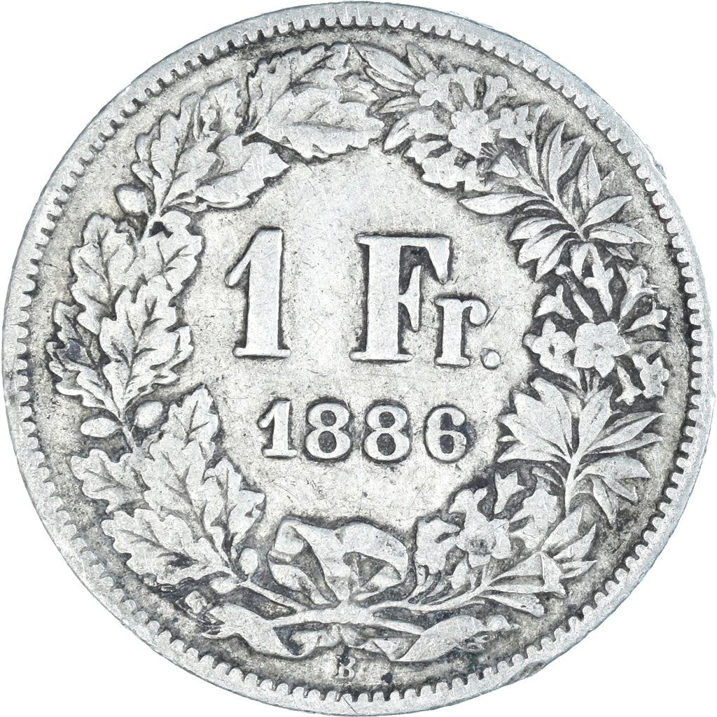 Switzerland Coin Swiss 1 Franc | Helvetia | KM24 | 1875 - 1967