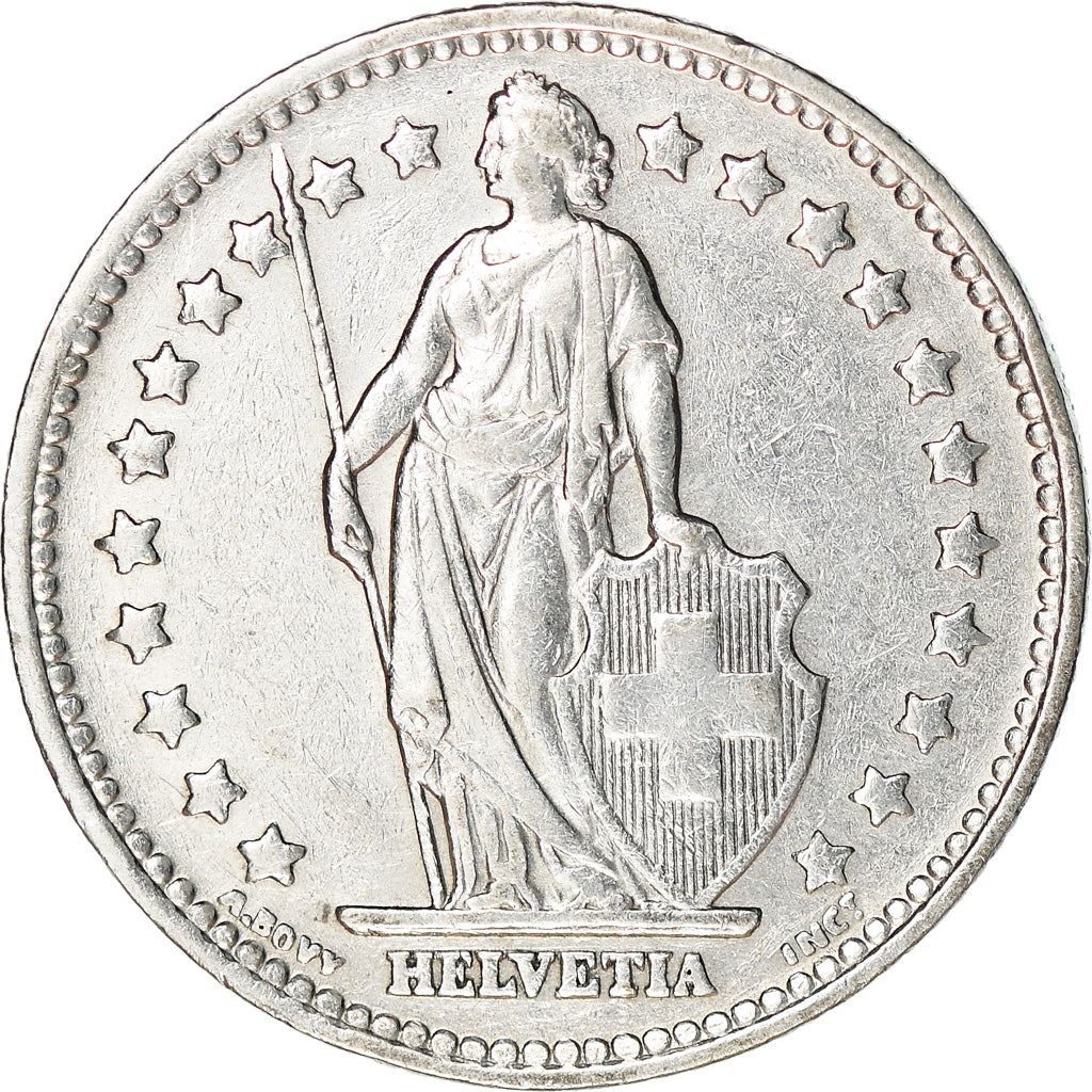 Switzerland Coin Swiss 1 Franc | Helvetia | KM24 | 1875 - 1967