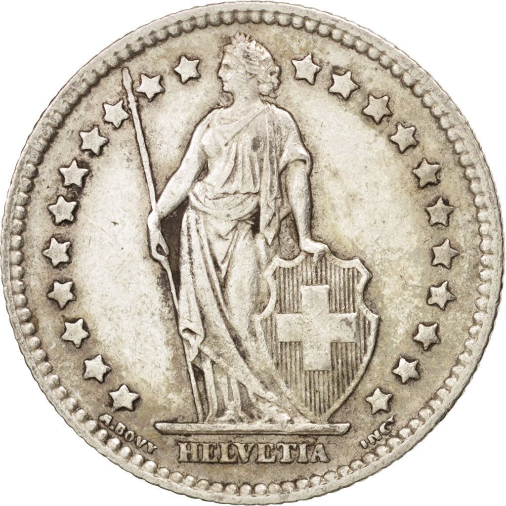 Switzerland Coin Swiss 1 Franc | Helvetia | KM24 | 1875 - 1967