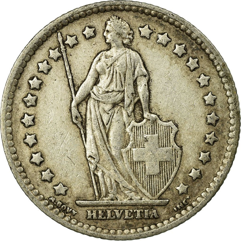 Switzerland Coin Swiss 1 Franc | Helvetia | KM24 | 1875 - 1967