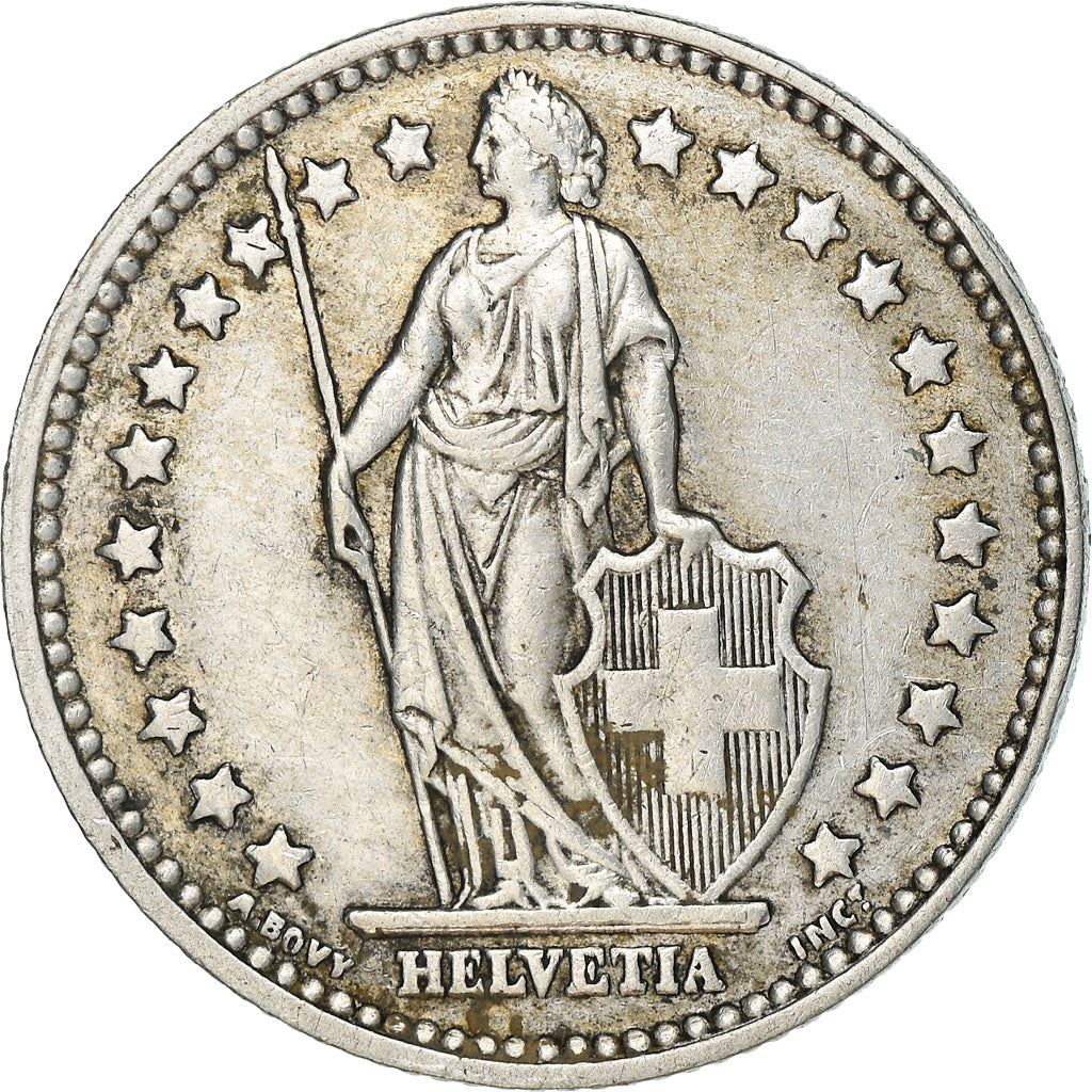 Switzerland Coin Swiss 1 Franc | Helvetia | KM24 | 1875 - 1967