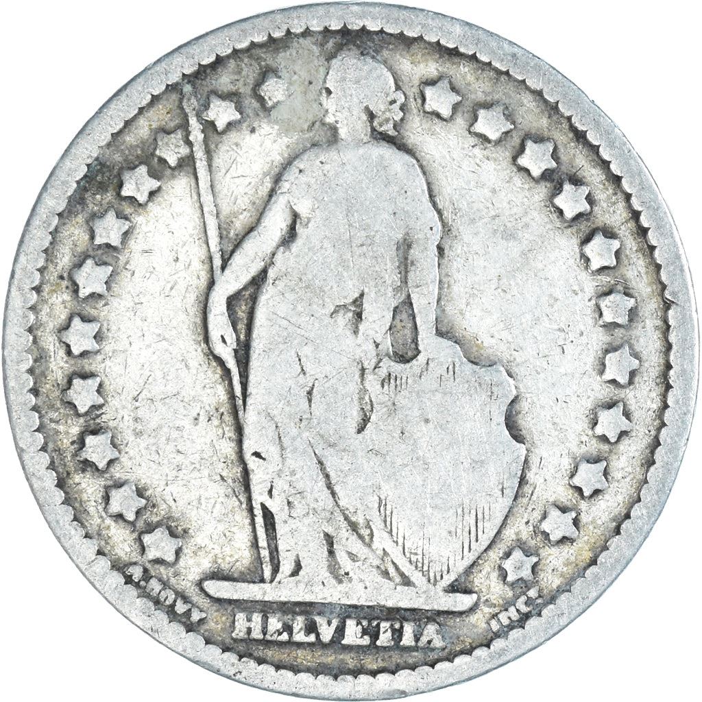 Switzerland Coin Swiss 1 Franc | Helvetia | KM24 | 1875 - 1967