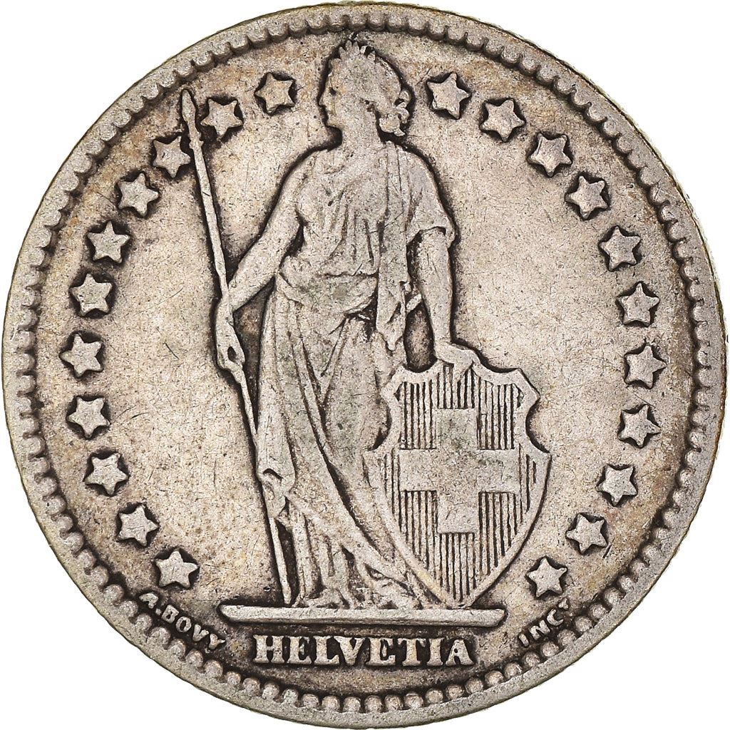 Switzerland Coin Swiss 1 Franc | Helvetia | KM24 | 1875 - 1967