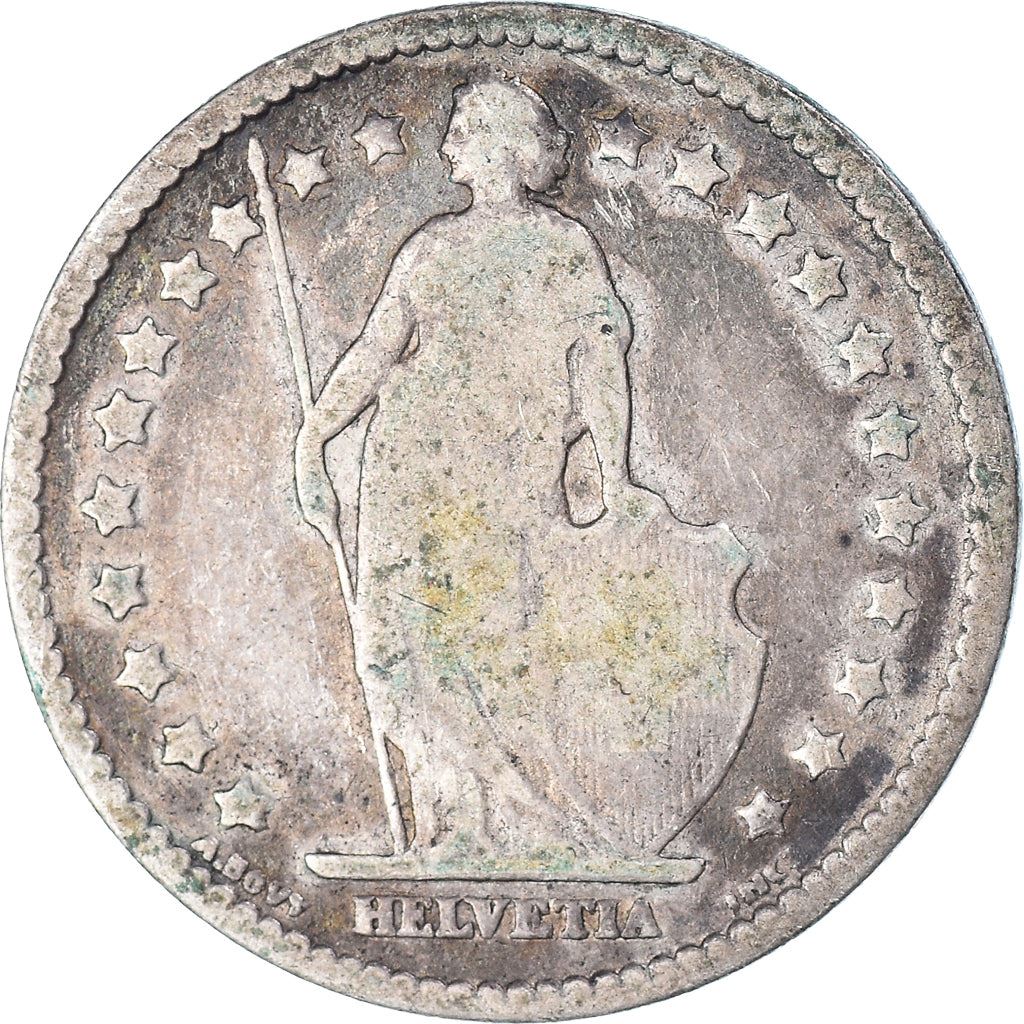 Switzerland Coin Swiss 1 Franc | Helvetia | KM24 | 1875 - 1967