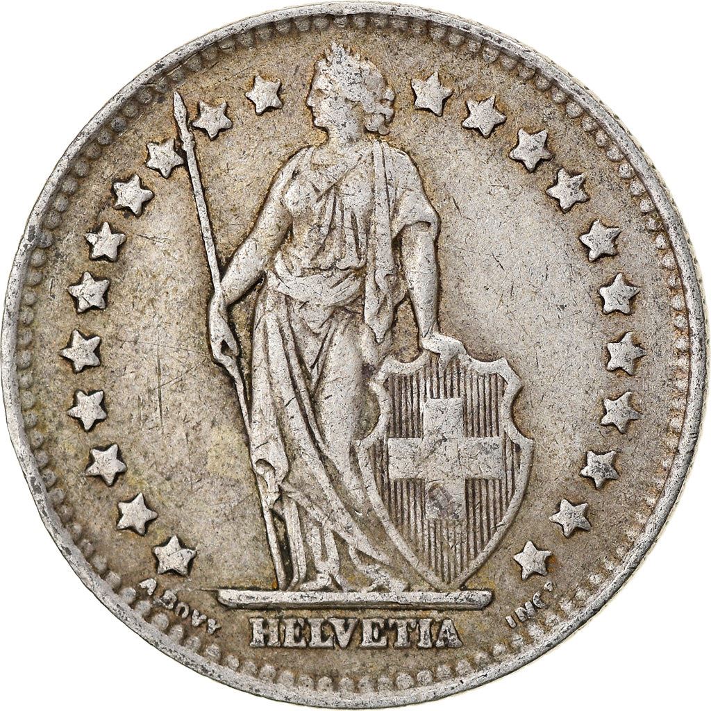 Switzerland Coin Swiss 1 Franc | Helvetia | KM24 | 1875 - 1967