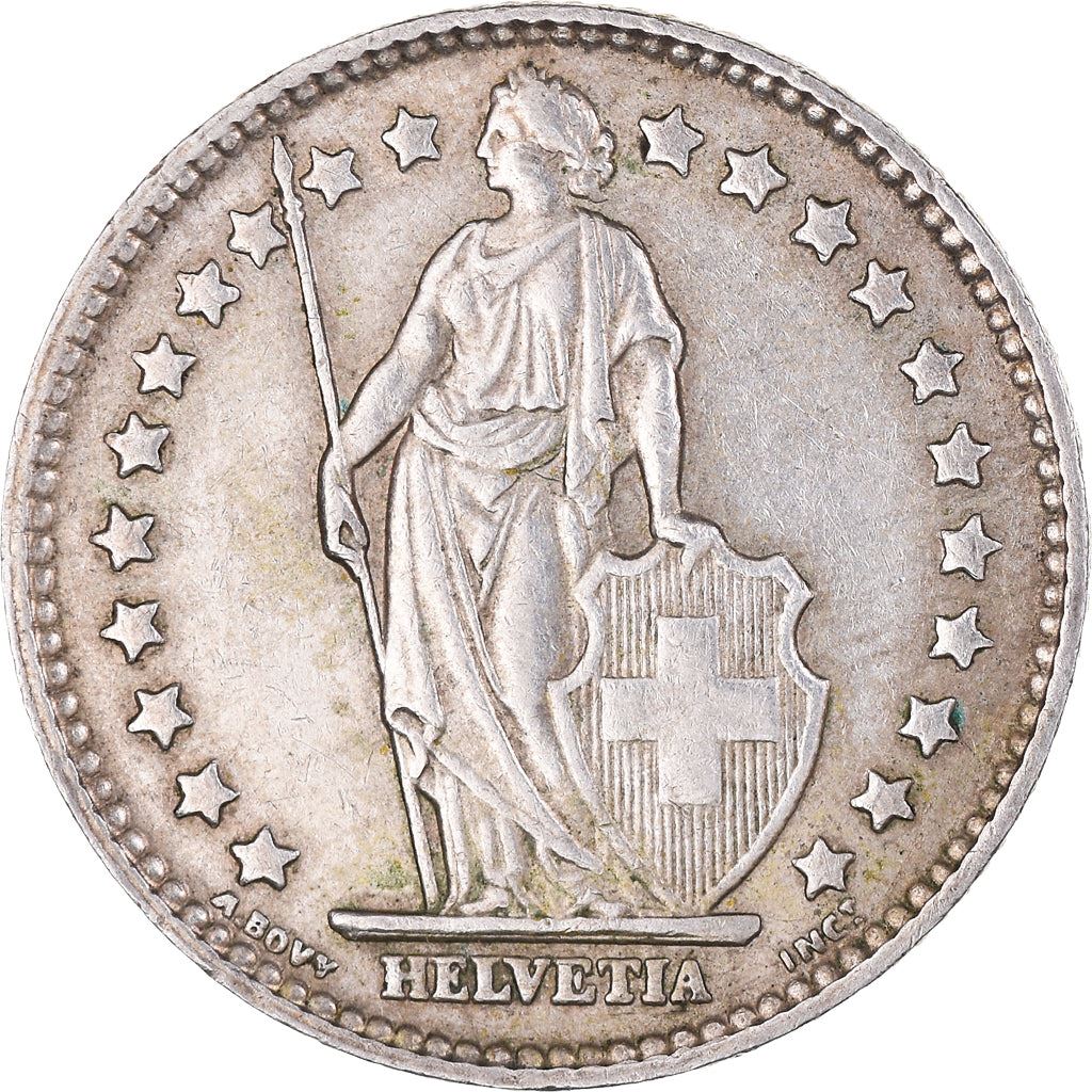 Switzerland Coin Swiss 1 Franc | Helvetia | KM24 | 1875 - 1967