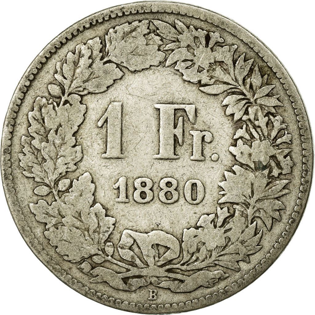 Switzerland Coin Swiss 1 Franc | Helvetia | KM24 | 1875 - 1967