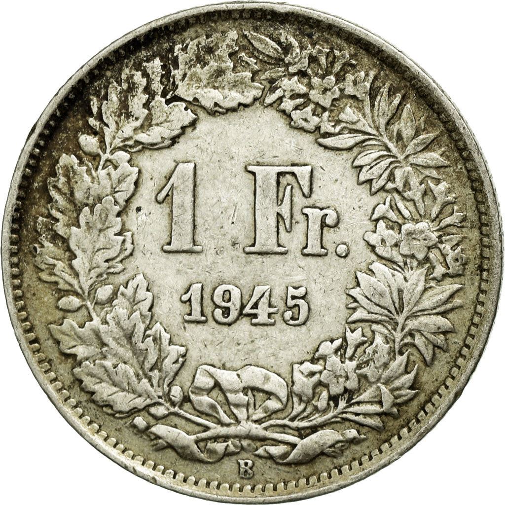 Switzerland Coin Swiss 1 Franc | Helvetia | KM24 | 1875 - 1967