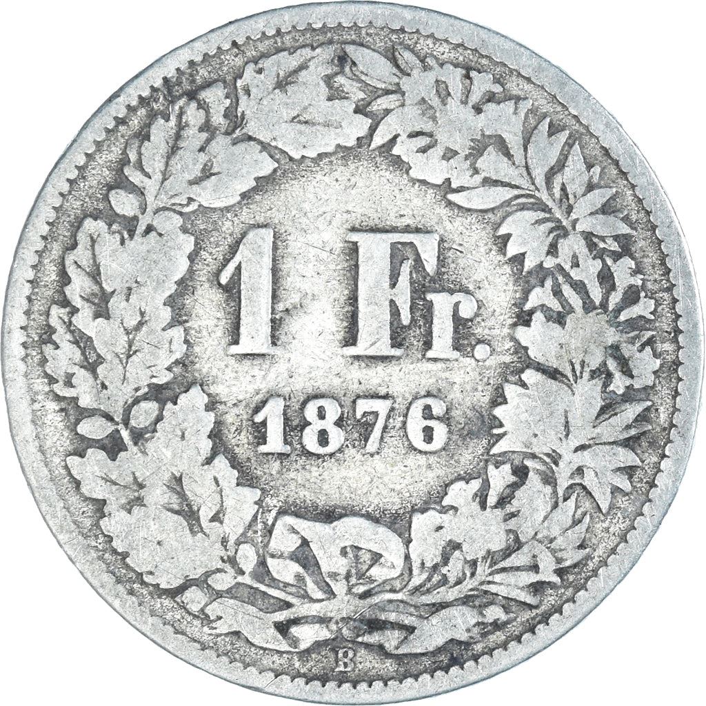 Switzerland Coin Swiss 1 Franc | Helvetia | KM24 | 1875 - 1967