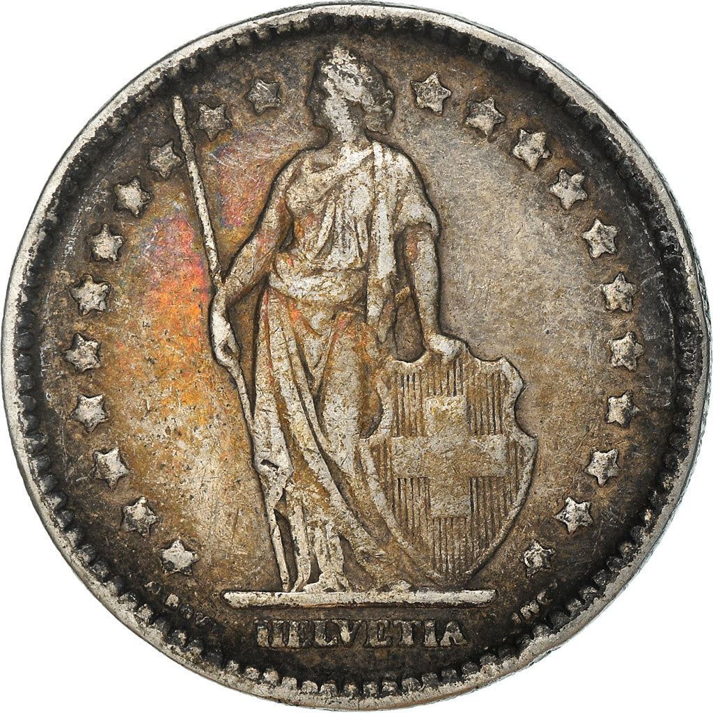 Switzerland Coin Swiss 1 Franc | Helvetia | KM24 | 1875 - 1967