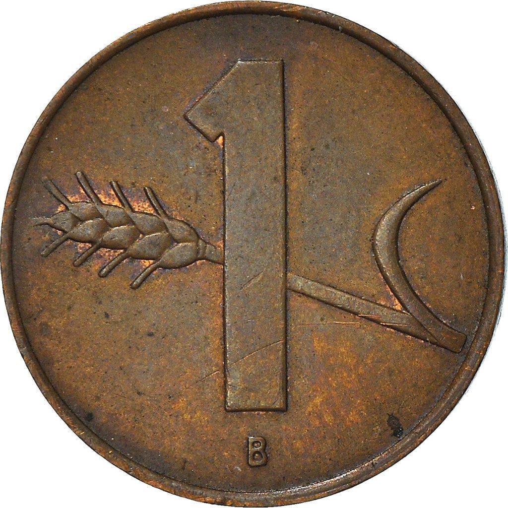 Switzerland Coin Swiss 1 Rappen | Wheat Spike | Swiss Cross | KM46 | 1948 - 2006