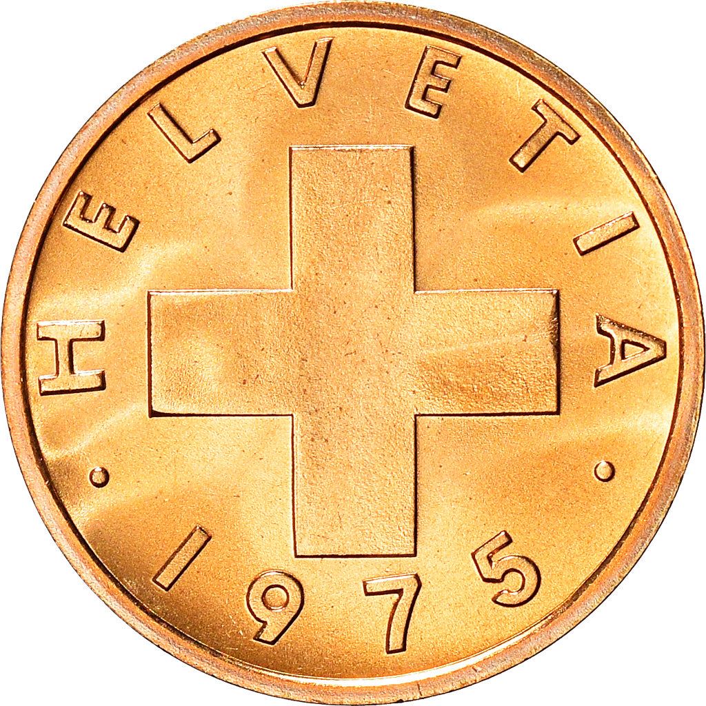 Switzerland Coin Swiss 1 Rappen | Wheat Spike | Swiss Cross | KM46 | 1948 - 2006