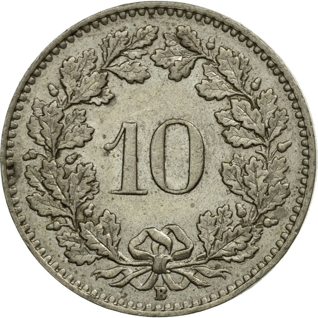 Switzerland Coin Swiss 10 Rappen | Goddess of Liberty Libertas | KM27 | 1879 - 2021