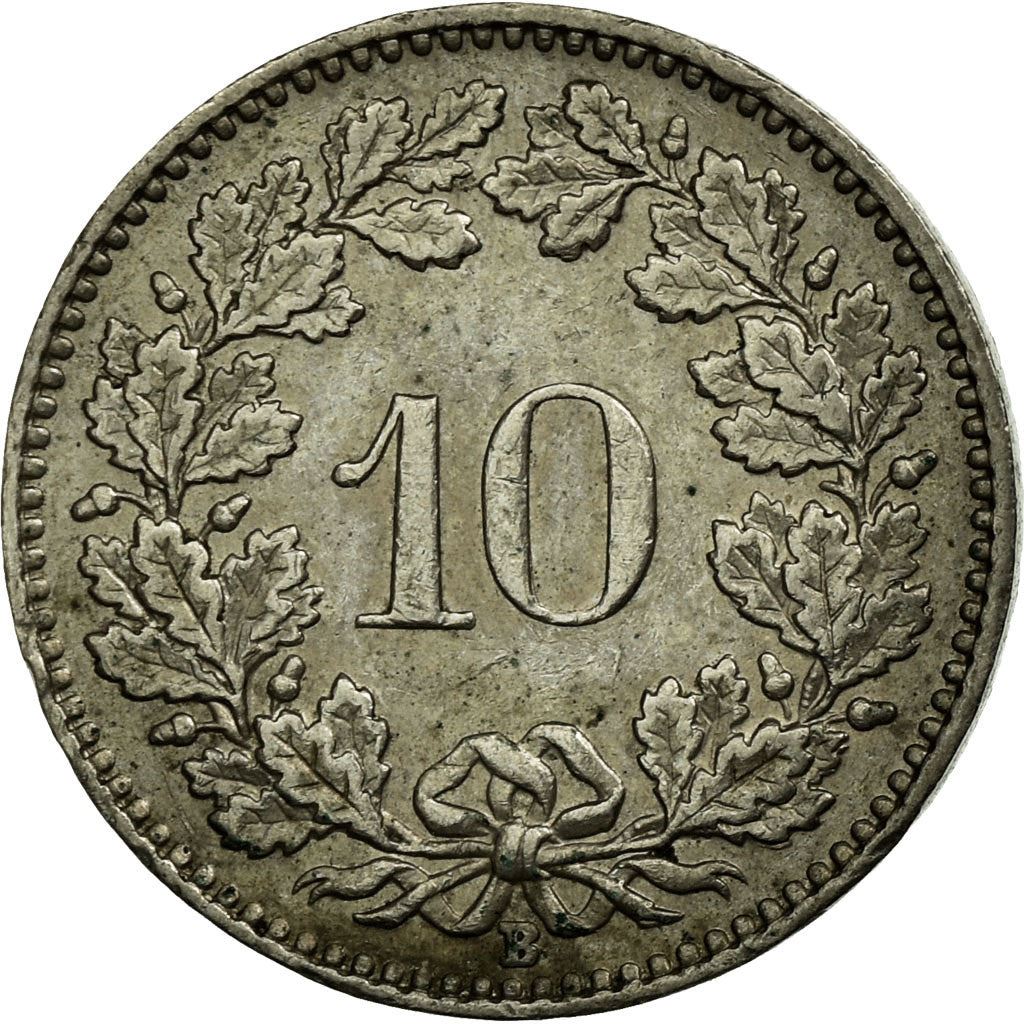 Switzerland Coin Swiss 10 Rappen | Goddess of Liberty Libertas | KM27 | 1879 - 2021