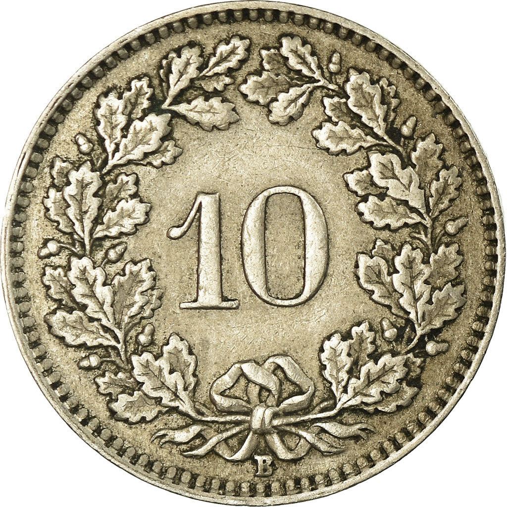 Switzerland Coin Swiss 10 Rappen | Goddess of Liberty Libertas | KM27 | 1879 - 2021