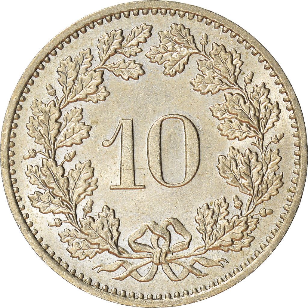 Switzerland Coin Swiss 10 Rappen | Goddess of Liberty Libertas | KM27 | 1879 - 2021