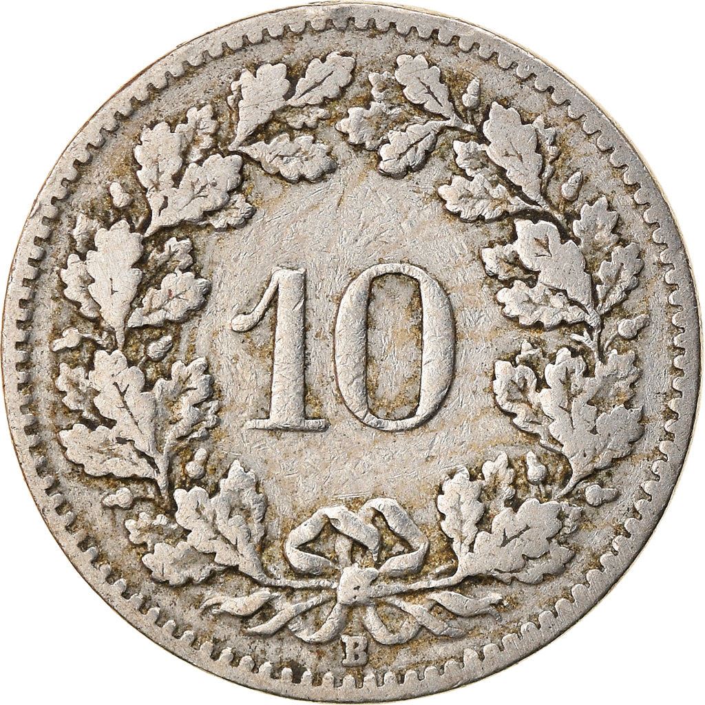 Switzerland Coin Swiss 10 Rappen | Goddess of Liberty Libertas | KM27 | 1879 - 2021