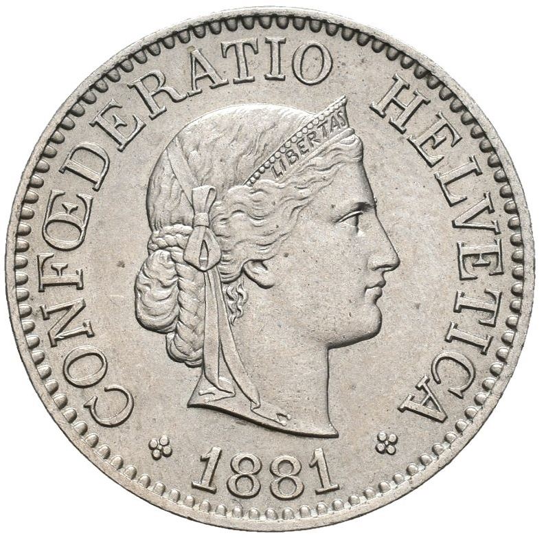 Switzerland Coin Swiss 10 Rappen | Goddess of Liberty Libertas | KM27 | 1879 - 2021