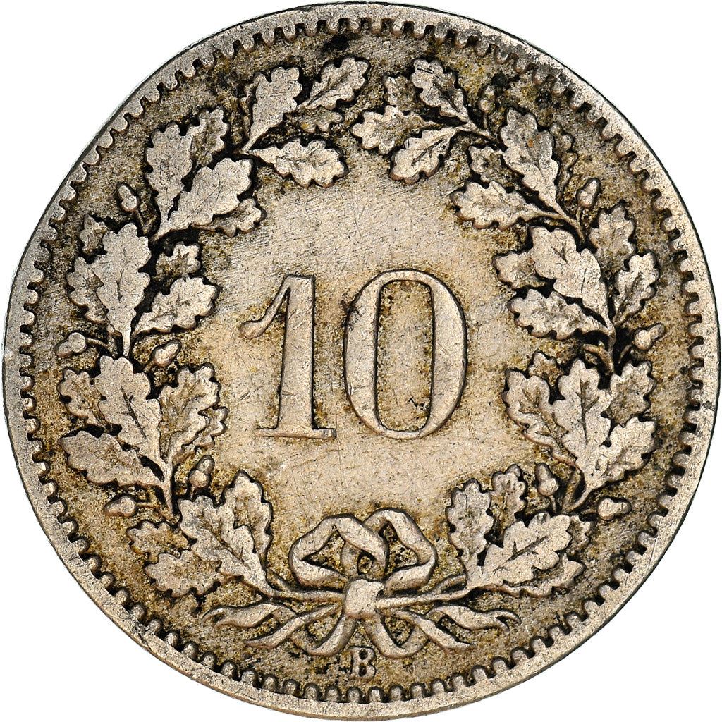 Switzerland Coin Swiss 10 Rappen | Goddess of Liberty Libertas | KM27 | 1879 - 2021