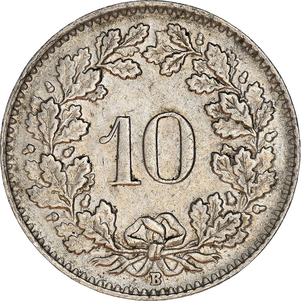 Switzerland Coin Swiss 10 Rappen | Goddess of Liberty Libertas | KM27 | 1879 - 2021