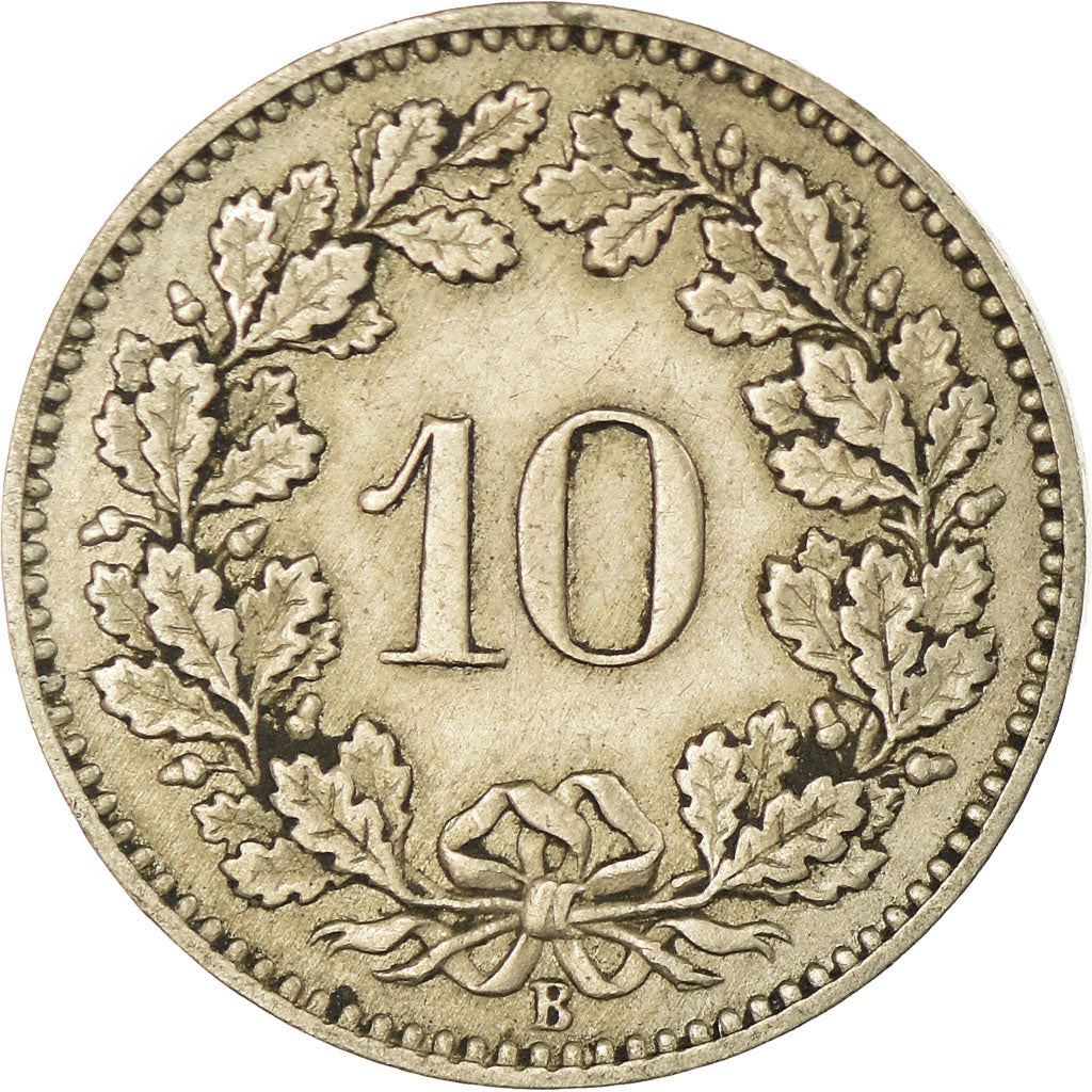 Switzerland Coin Swiss 10 Rappen | Goddess of Liberty Libertas | KM27 | 1879 - 2021