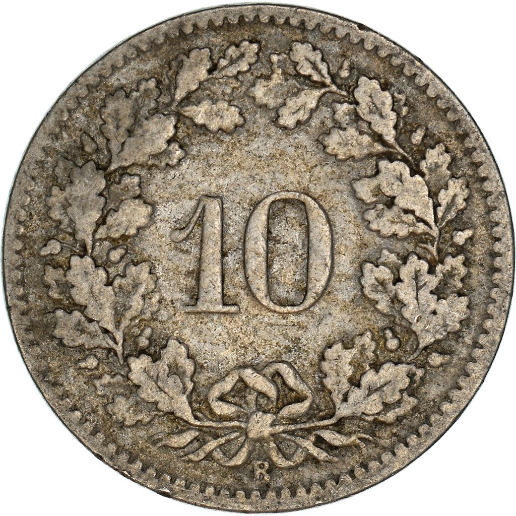 Switzerland Coin Swiss 10 Rappen | Goddess of Liberty Libertas | KM27 | 1879 - 2021