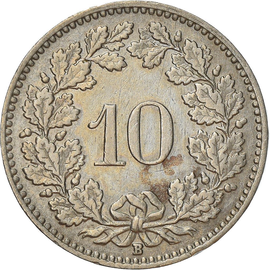 Switzerland Coin Swiss 10 Rappen | Goddess of Liberty Libertas | KM27 | 1879 - 2021