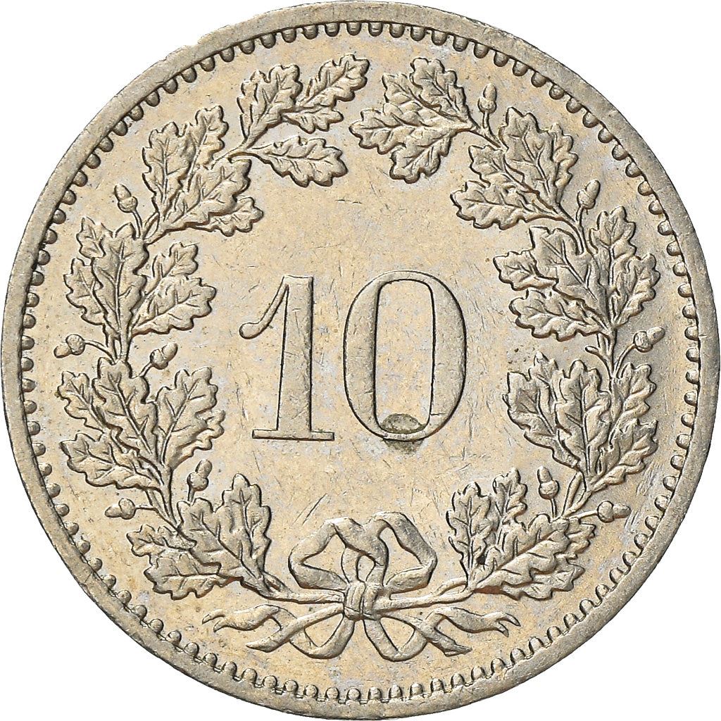 Switzerland Coin Swiss 10 Rappen | Goddess of Liberty Libertas | KM27 | 1879 - 2021