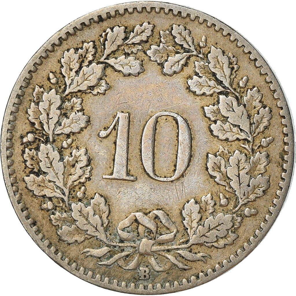 Switzerland Coin Swiss 10 Rappen | Goddess of Liberty Libertas | KM27 | 1879 - 2021