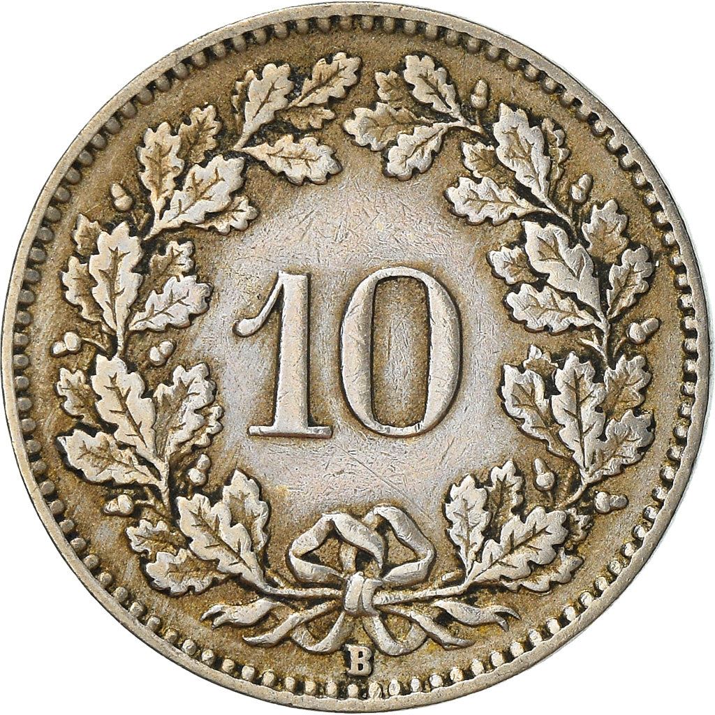 Switzerland Coin Swiss 10 Rappen | Goddess of Liberty Libertas | KM27 | 1879 - 2021