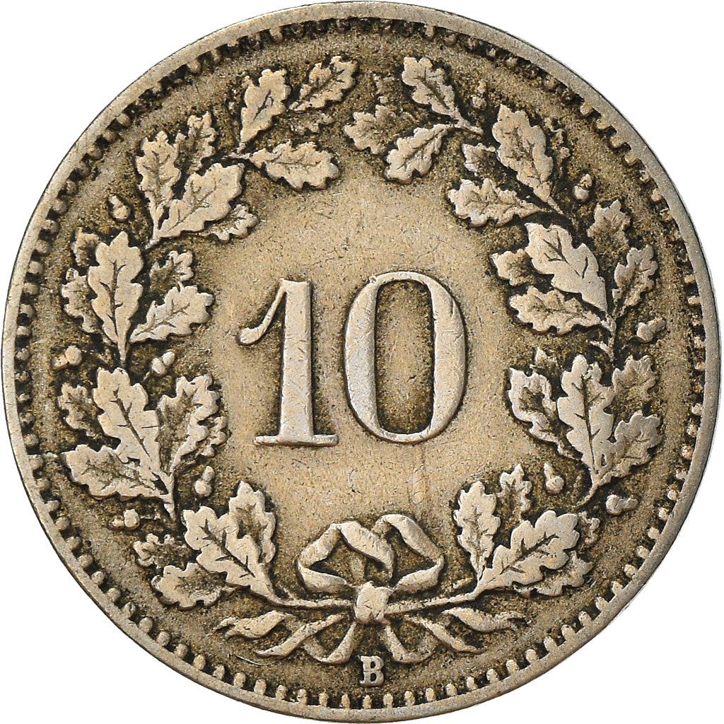 Switzerland Coin Swiss 10 Rappen | Goddess of Liberty Libertas | KM27 | 1879 - 2021