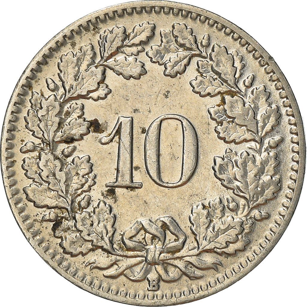 Switzerland Coin Swiss 10 Rappen | Goddess of Liberty Libertas | KM27b | 1932 - 1939