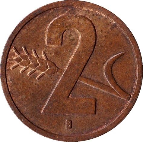 Switzerland Coin Swiss 2 Rappen | Wheat Spike | Swiss Cross | KM47 | 1948 - 1974