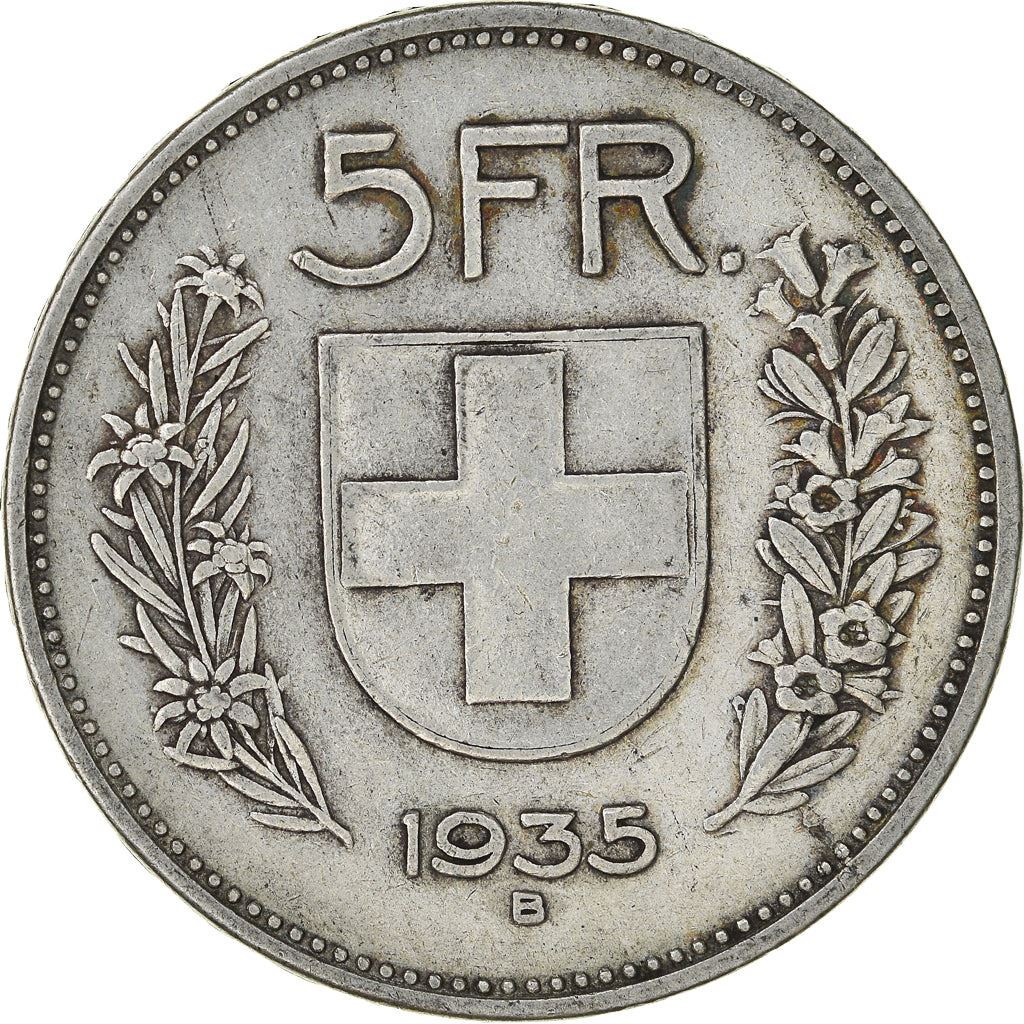 Switzerland Coin Swiss 5 Francs | Composer Paul Burkhard | KM40 | 1931 - 1969