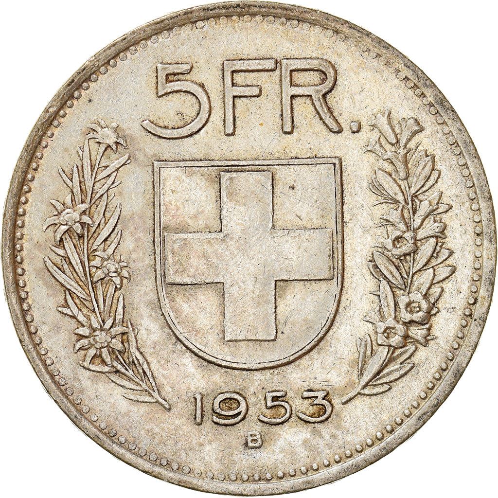 Switzerland Coin Swiss 5 Francs | Composer Paul Burkhard | KM40 | 1931 - 1969