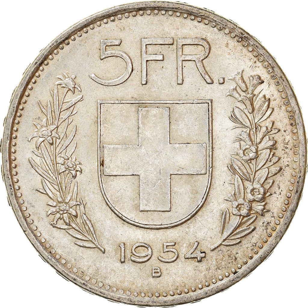 Switzerland Coin Swiss 5 Francs | Composer Paul Burkhard | KM40 | 1931 - 1969