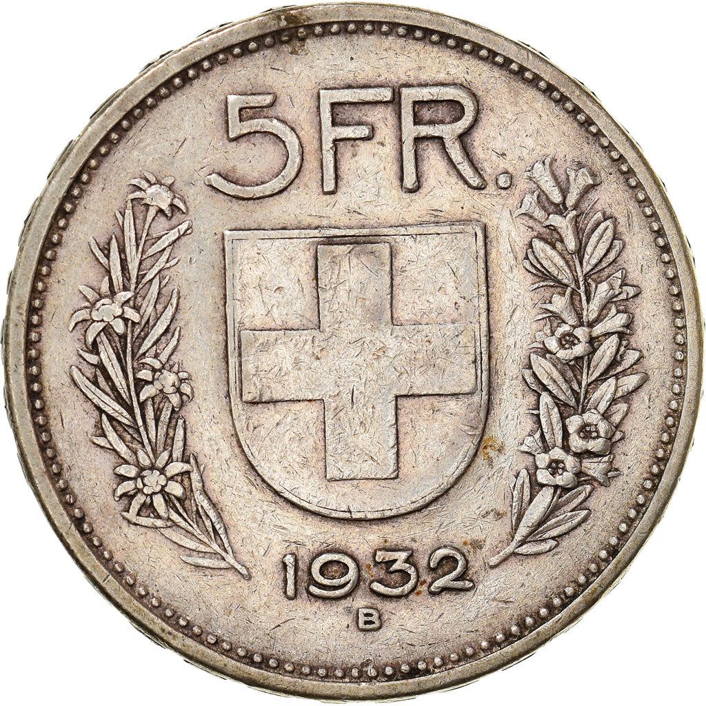 Switzerland Coin Swiss 5 Francs | Composer Paul Burkhard | KM40 | 1931 - 1969