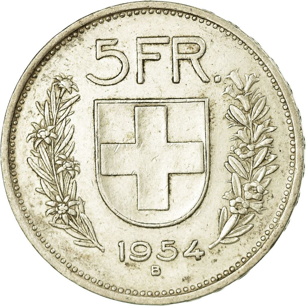 Switzerland Coin Swiss 5 Francs | Composer Paul Burkhard | KM40 | 1931 - 1969