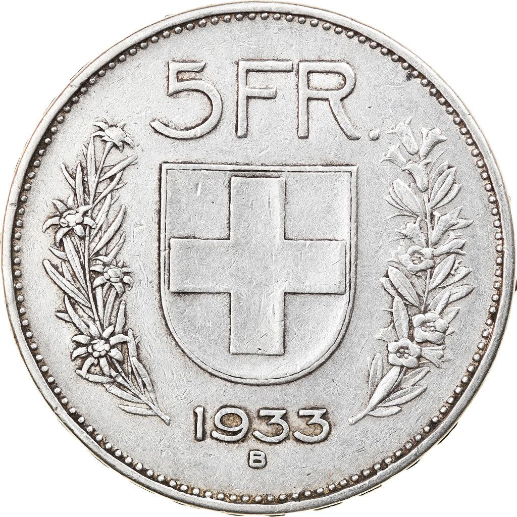 Switzerland Coin Swiss 5 Francs | Composer Paul Burkhard | KM40 | 1931 - 1969