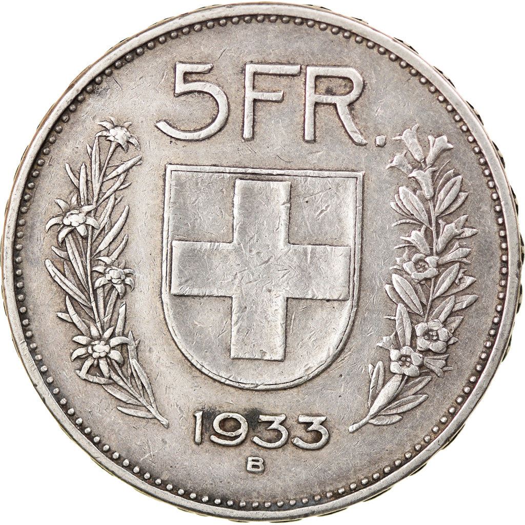 Switzerland Coin Swiss 5 Francs | Composer Paul Burkhard | KM40 | 1931 - 1969