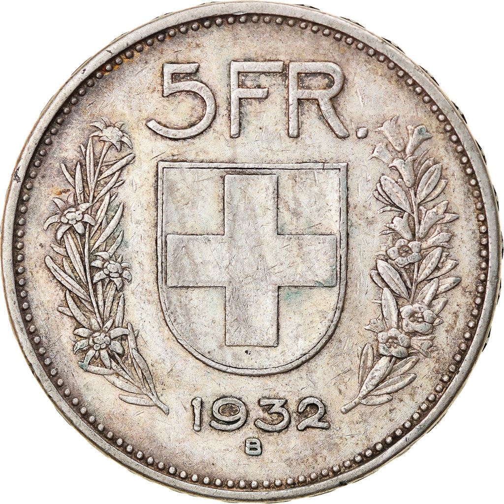 Switzerland Coin Swiss 5 Francs | Composer Paul Burkhard | KM40 | 1931 - 1969