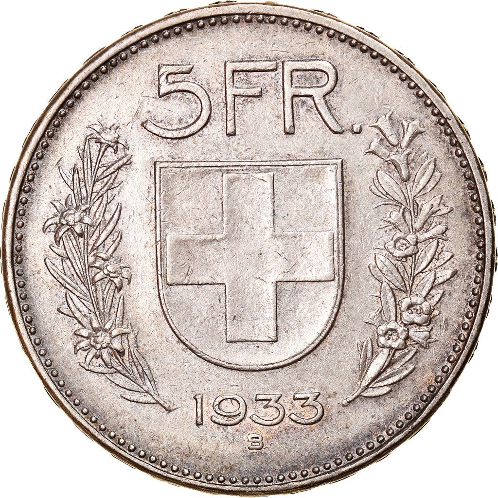 Switzerland Coin Swiss 5 Francs | Composer Paul Burkhard | KM40 | 1931 - 1969