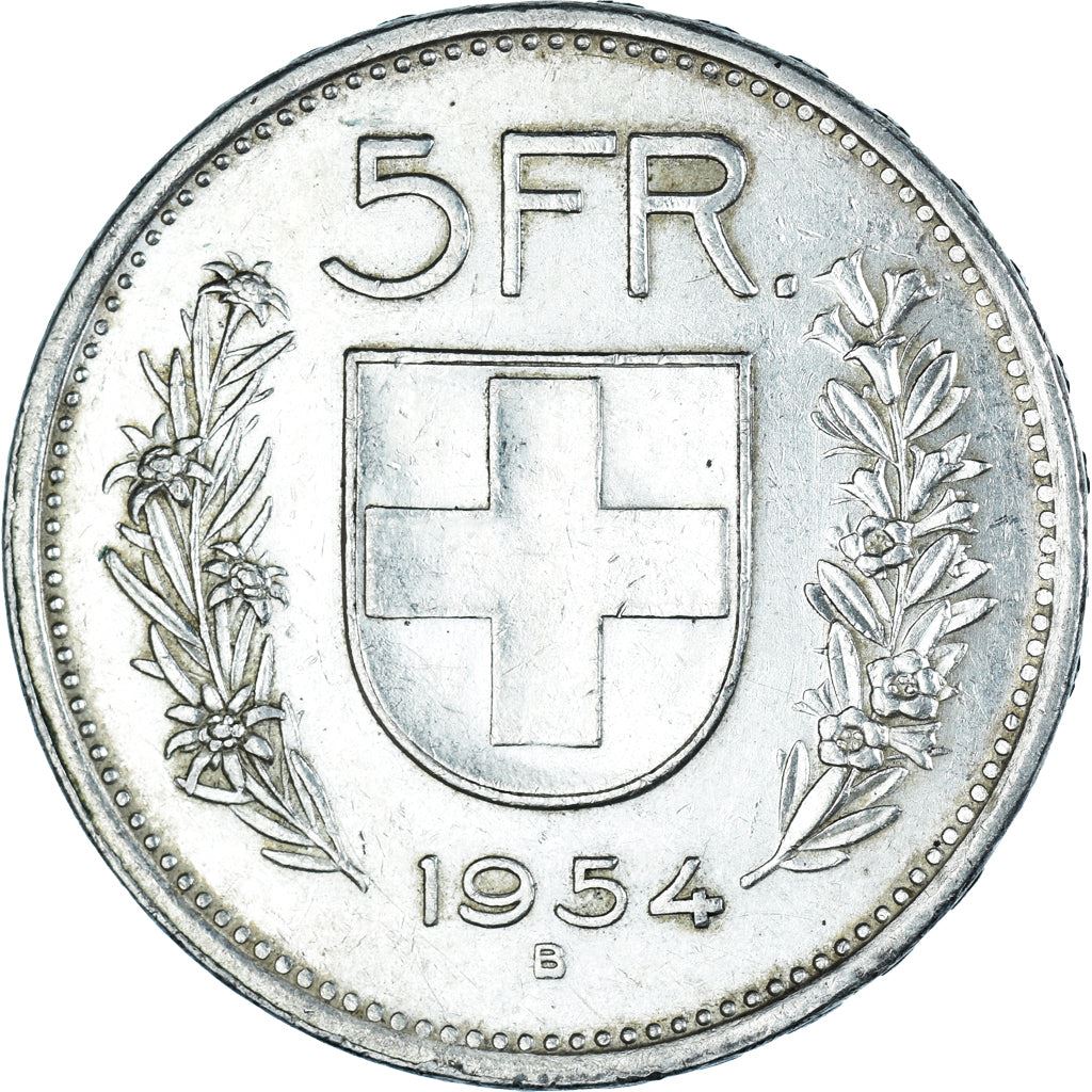 Switzerland Coin Swiss 5 Francs | Composer Paul Burkhard | KM40 | 1931 - 1969