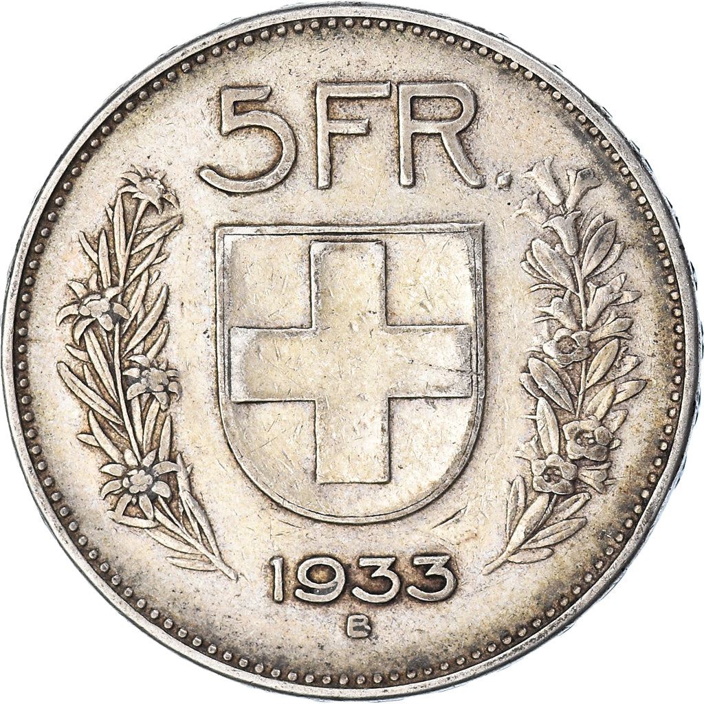 Switzerland Coin Swiss 5 Francs | Composer Paul Burkhard | KM40 | 1931 - 1969