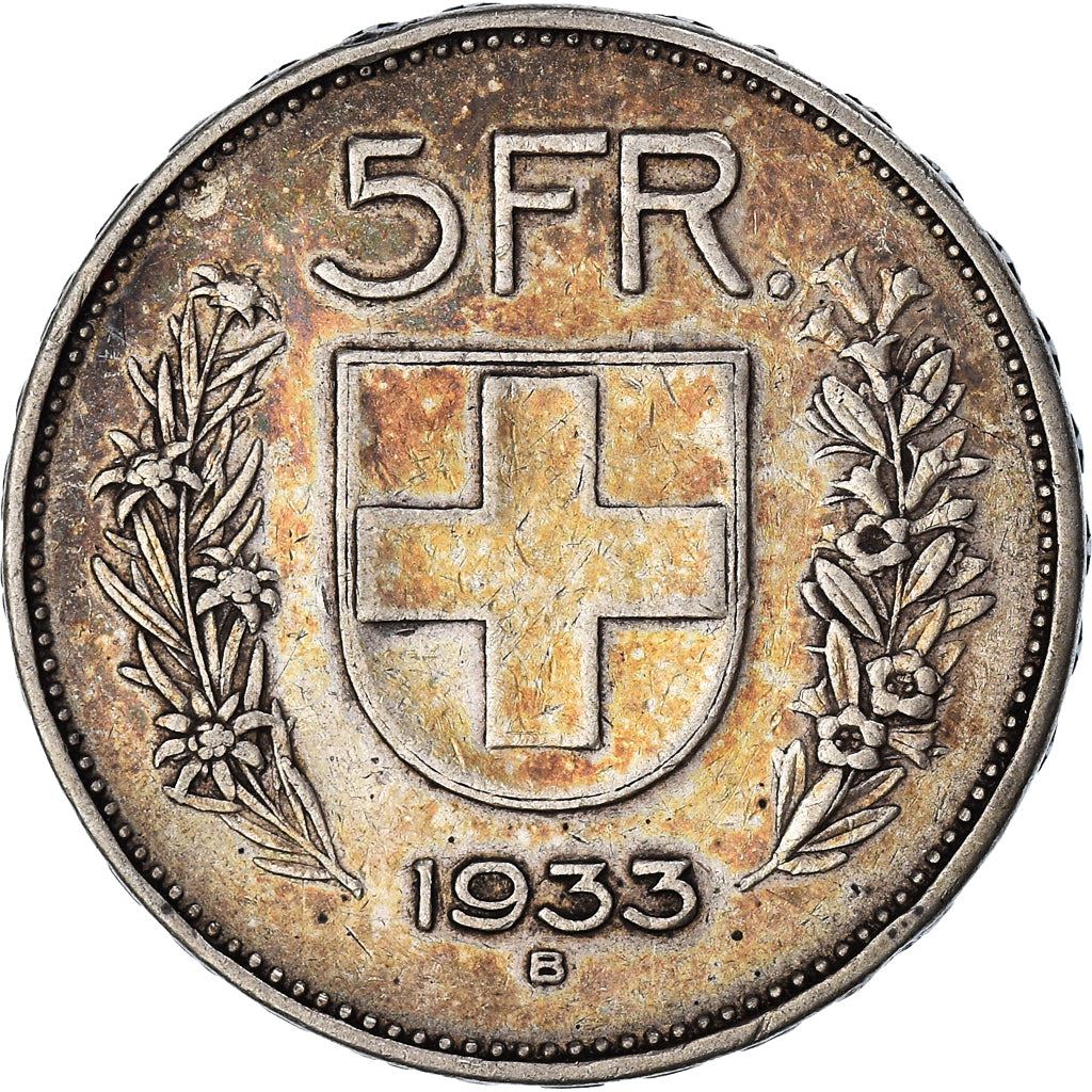 Switzerland Coin Swiss 5 Francs | Composer Paul Burkhard | KM40 | 1931 - 1969