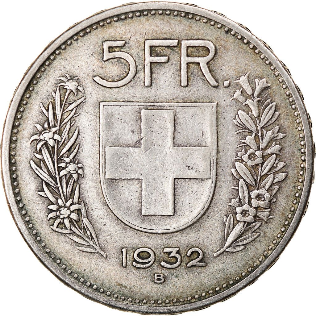 Switzerland Coin Swiss 5 Francs | Composer Paul Burkhard | KM40 | 1931 - 1969