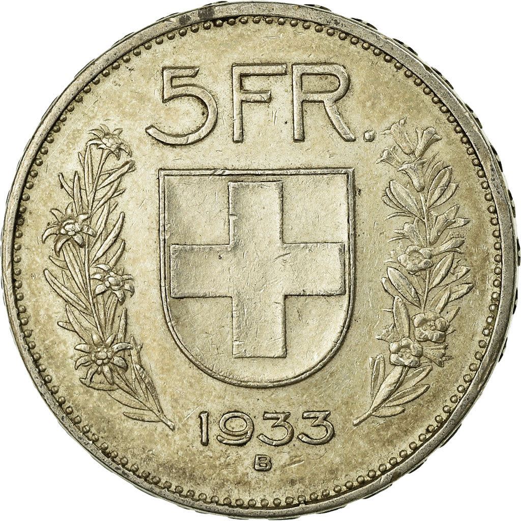 Switzerland Coin Swiss 5 Francs | Composer Paul Burkhard | KM40 | 1931 - 1969